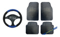 Goodyear Sonic PVC 4-Piece Car Floor Mat and Steering Wheel Cover Kit 6
