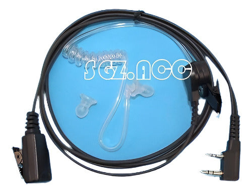 Vigilancia Seguridad 2-wire Kit Auricular Auricular Radio Ke 1