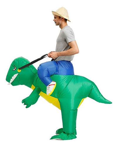 By Estilo Home Inflatable Adult Dinosaur Costume for Fun Parties 3