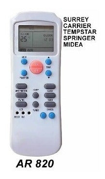 Remote Control for Tempstar Springer Midea Air Conditioner 1