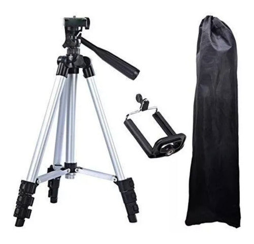 TF Tripod for Cameras and Cell Phones - Extensible to 1.02m 3