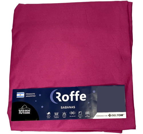 Pack of 3 Adjustable Queen Size Sheets 220 X 240 Cm - Roffe 73