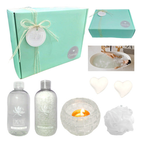 Relax and Unwind with our Luxurious Jasmine Aromatherapy Spa Gift Box Set - Kit Relax Regalo Box Spa Jazmín Set Zen Aroma N61 Feliz Dia