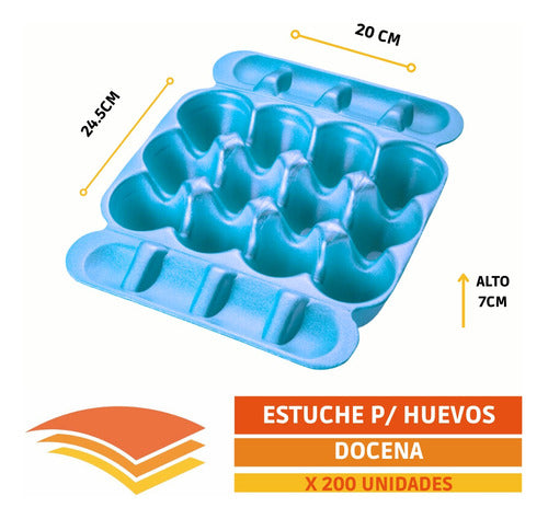 Estuche Para Huevos Docena X 200 Unidades 1