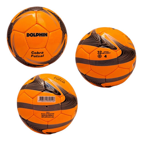 Dolphin Professional Futsal Ball No. 4 - Pack of 3 0