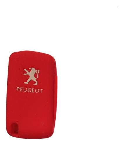 Red Silicone Key Cover Peugeot 2 Buttons 308 207 408 208 0