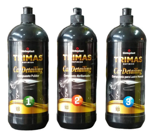 Trimas Kit De Pulido Pastas De Pulir Paso 1 2 3 1lt 0