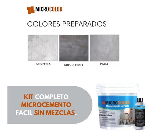 Microcolor Microcement Kit For 10 M2 Ready to Use, No Mixing Required 2