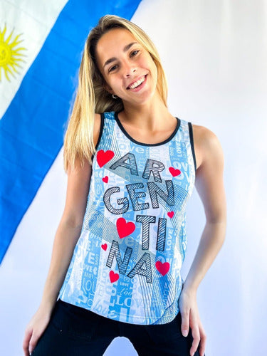 Argentina Women's World Cup Tank Top by Bianca Sheli 2098 9