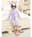 Children's Unicorn Plush Flannel Pajama Bathrobe ® Rainbow Star Unicorns 26