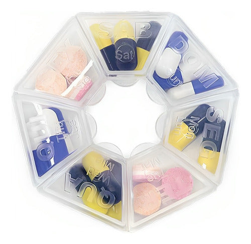 Siena Set of 20 Round Pill Organizers with 7 Compartments 6