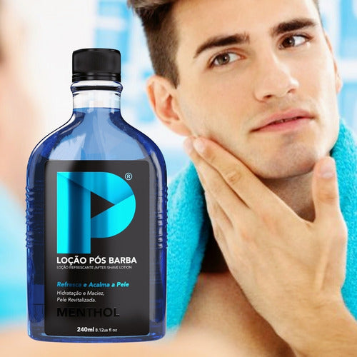 Loção Pós Barba Play Barber 240ml Azul Verde Revenda 10 Unid 4