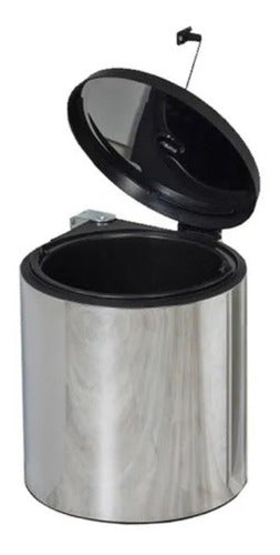 Rotech Stainless Steel Round Waste Bin for Door - 9L 0