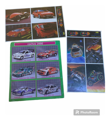 Lote De Calcos Stickers Autos Retro Mag Maucci 0