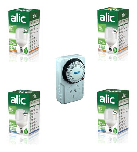 Alic LED Cultivation Indoor Light 28W 112W Warm Cool with Timer 1