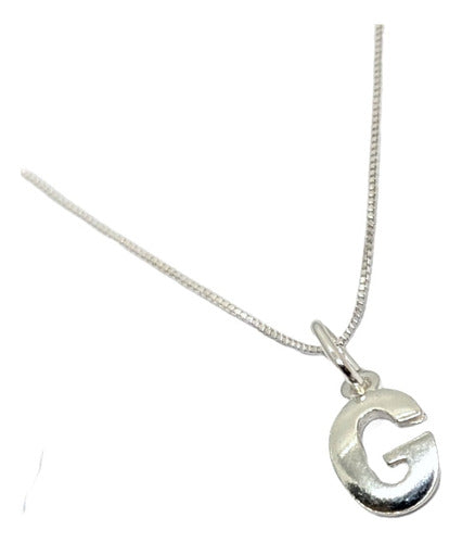 925 Silver Initial Letter Necklace 6