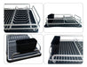 Trendy Store Aluminum Dish Drainer Organizer with Black Tray for Glasses 2