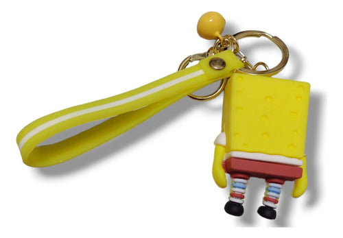 Macrodimm® Bob Sponja Keychain Gummy Clip/Bell/Hanger 1