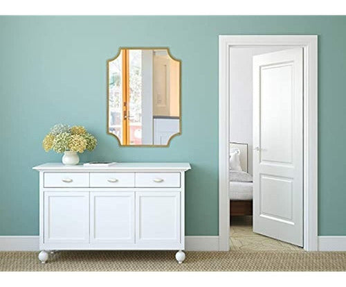 Hamilton Hills Gold Framed Mirror - Espejo Festoneado De Par 2