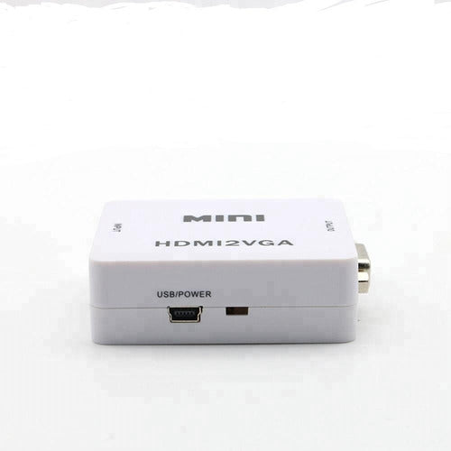 HDMI Female to VGA Converter with Audio Support and External Power PS4 1080p 3
