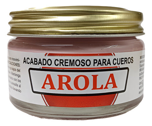 Crema Arola Cera Pomada Cuero Rosa Lata 60 Cc 0