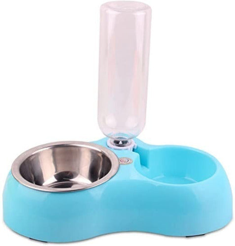 Pet Feeder and Waterer with Bottle for Small Dogs and Cats 0