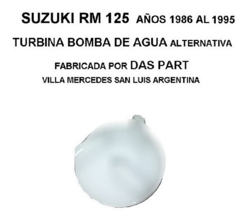 Turbina Bomba Agua Suzuki Rm 125 Mod 86 Al 95 1