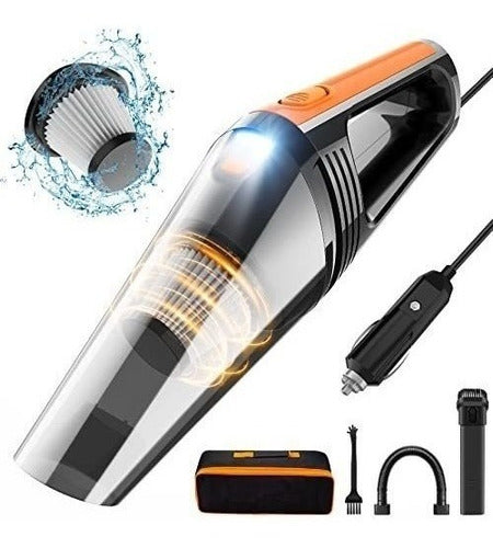 QYHY High Power Portable Car Vacuum Cleaner 8000PA 100W DC12V 0