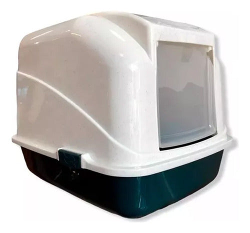 Litera Jumbo Closed Cat Litter Box with Filter and Scoop 0