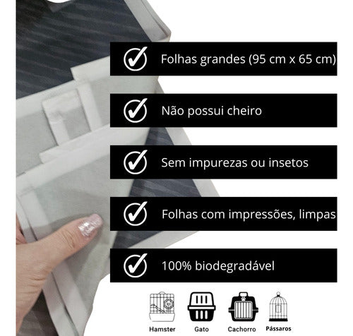 Folha Jornal P/ Pet Cachorro 300 Folhas Papel Embrulho 9 Kg 1