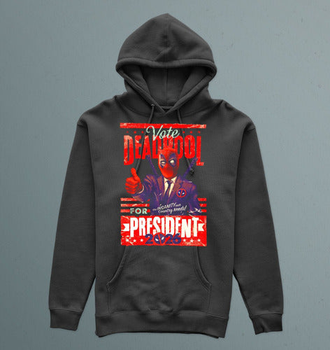 Memo Estampados Deadpool Presidente Hoodie 1