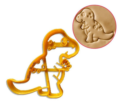 Misia Bonita 4x Dinosaur Cookie Cutters for Modeling Dough 1