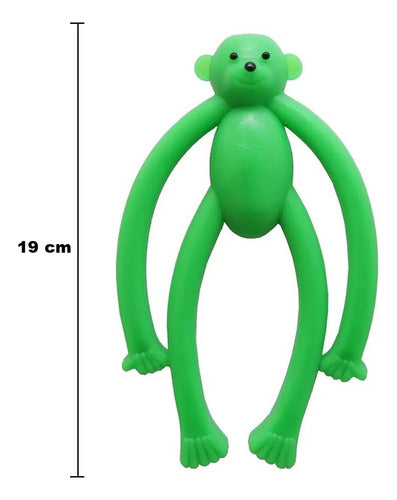 Mordedor Macaco De Silicone Para Pet Cachorro Filhote Verde 1