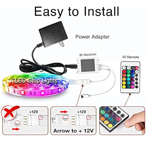 Luces Led Para Dormitorio De 50 Pies, Tiras De Luces Led Int 3