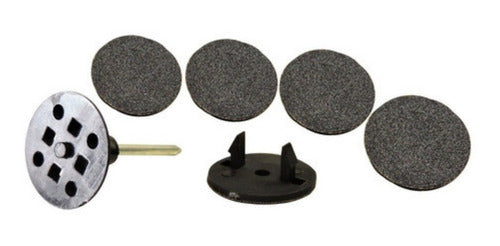 KIT VELCRO Disco Podoclamp 23mm + 5 Replacements 80 Podiatry Drill 0