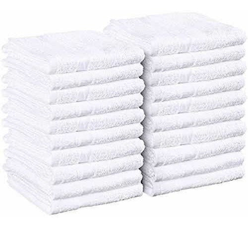 Toalla Peluquería 100% Algodón 44x70 Cm Blanca Pack X5 0