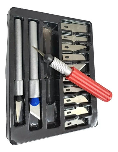 Generic Set Bisturi 16 Piezas Cutter Precisión Cuchilla Repuesto 1