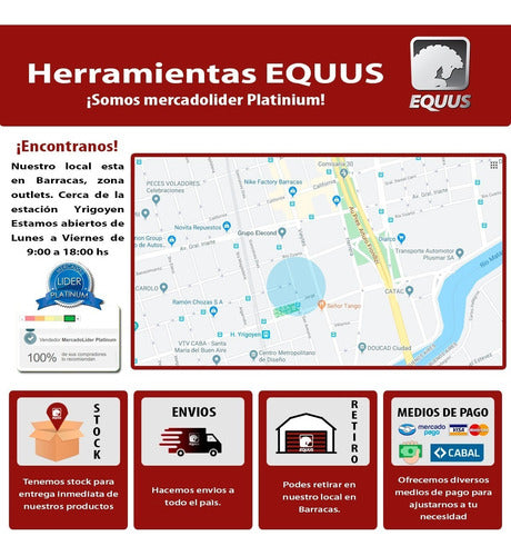 Pack 5 Ganchos Cerrado Para Panel De Herramientas Equus 6