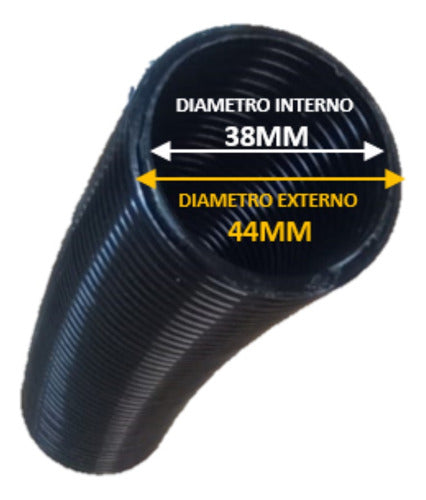 Black PVC Hose 38mm by 5m for Vacuum Cleaner 1