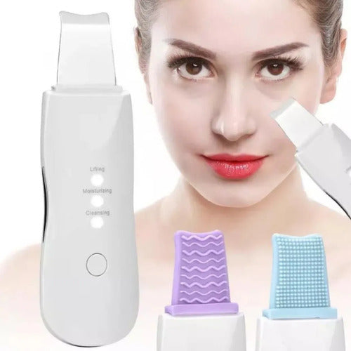 Espátula Facial Recargable Ultrasónica Scrubber Peeling Skin 4