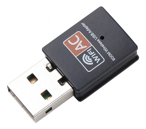 Adaptador Usb Nano Wifi Ac 600mbps Inalambrico Wireless Pc 0