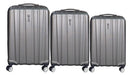 Set of 3 Rigid Suitcases (20+24+28 Inches) Expandable 102 - Black 10
