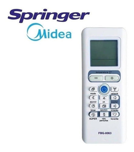 3x Controle Compatível Ar Condicionado Springer Midea Comfee 4