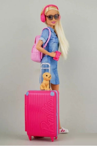 Mattel Barbie Traveler Tourist Doll with Many Accessories 6