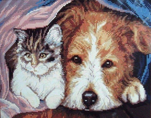 Complete Tapestry Kit - Painting - Yarns - Needle - Canvas 6