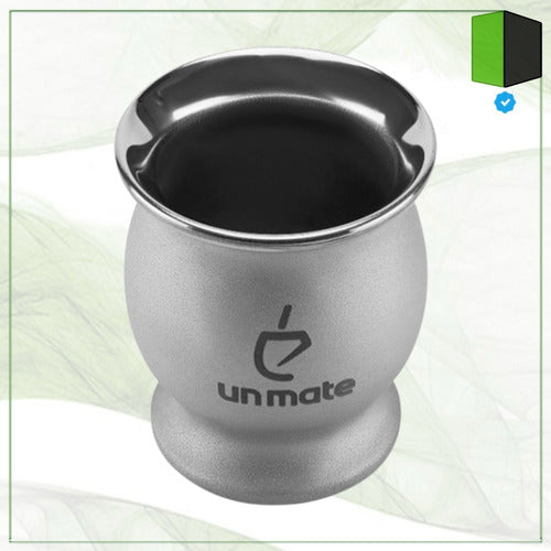 Matte Combo Stainless Steel Thermal + Chata Bulb A Matte - Combo Mate Acero Inoxidable Termico + Bombilla Chata Un Mate