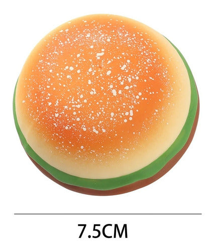 Squishy Stress Reliever Hamburger - Squeezeable Original Import 3