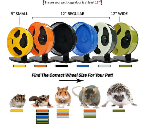 Exotic Nutrition Silent Runner 12-Inch Wheel with Self-Cleaning Feature for Sugar Gliders 1