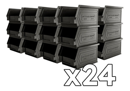 Storage Compat Kit 24 Stackable Plastic Drawers Zeus 1plz 16x9.5x7.5cm Ng 1