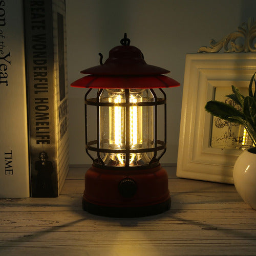 Portable Rechargeable Retro Hanging Camping LED Lantern K-20 3